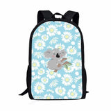 Teen School Bag Sloth Koala Print Pattern Student School Bag