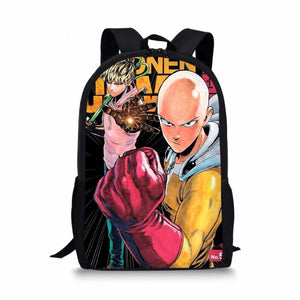 ONE PUNCH-MAN Element Printing Pattern School Backpacks Personalized Kids