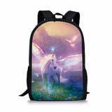 HaoYun Unicorn Horses Toddler School Book Bag