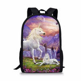 HaoYun Unicorn Horses Toddler School Book Bag