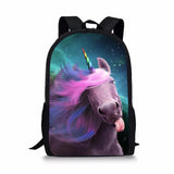 HaoYun Unicorn Horses Toddler School Book Bag