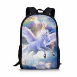 HaoYun Unicorn Horses Toddler School Book Bag