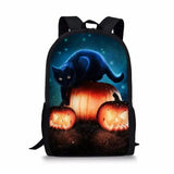 HaoYun Cats Pattern Student Bookbag