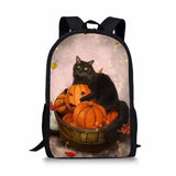 HaoYun Cats Pattern Student Bookbag