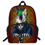 16INCH Bull Terrier Dog Print Backpack School Bag For Teenage Boys&Girls
