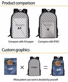 DJ Night Theme Musician Print School Bags Boys Girls Casual 3D Backpack