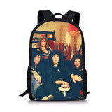 Queen Band Prints Pattern Kids School Backpack