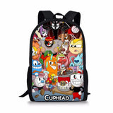 HaoYun Boys Cuphead Mugman 3D Print Backpack Customize Image Bagpack Mochila