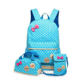 3pcs Printing School Bags Backpack for kids Lovely Backpack For Ch