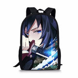 Kimetsu No Yaiba Element Printing Pattern School Backpacks