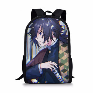 Kimetsu No Yaiba Element Printing Pattern School Backpacks