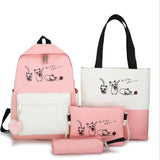 Student Backpacks for Girls Teenagers Female Bagpack Cartoon cat Backpacks