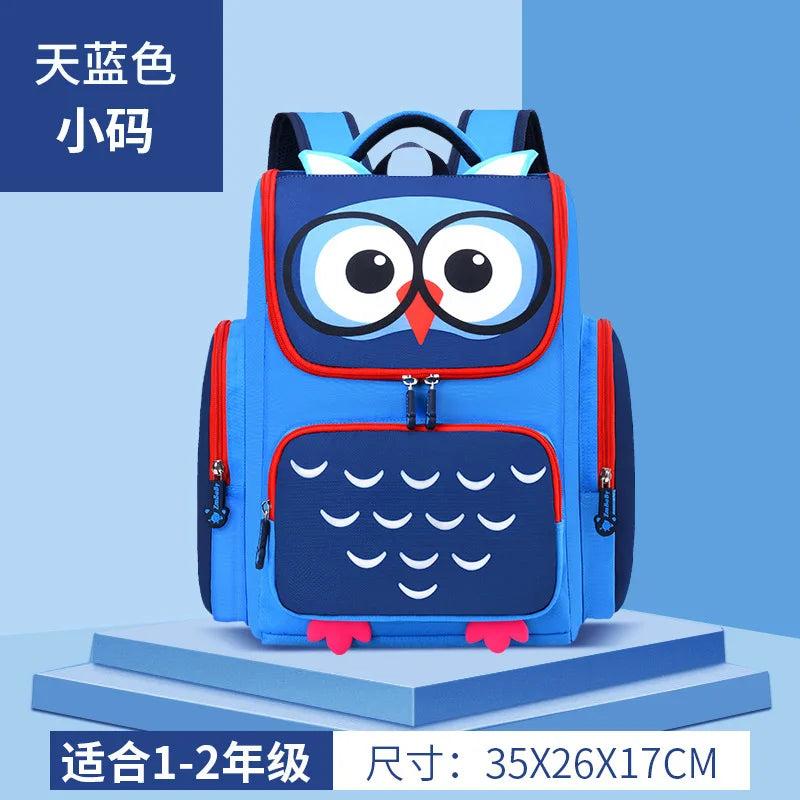 Kids Cartoon School Bags Orthopedic Owl Backpack