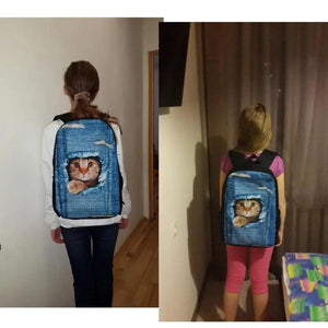 Cartoon School Bus Pattern Student School Bags Lightweight Orthopedic Backpack
