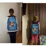 Cartoon School Bus Pattern Student School Bags Lightweight Orthopedic Backpack