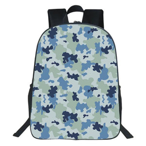 Camouflage Backpack Nylon School Bags Boys Children Satchel Games Rucksack
