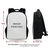 Lil Peep Backpack School Bag USB Travel Knapsack Mochila