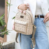 10 Inch Women Backpack, Flower Print Schoolbag for Teenager