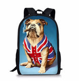 Rock Dog Print Teen Boy Kids Backpack Large Capacity School Bag