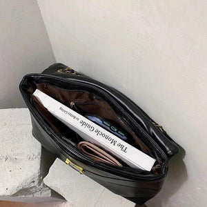 High Capacity PU Leather Women Shoulder Crossbody Bags 2022