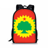 Kids School Bags for Girls Flag Of The Oromo Pattern Children Backpacks Boys Sch