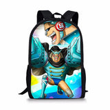 One Piece Element Printing Pattern School Backpacks Personalized Kids Daypack