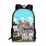 One Piece Element Printing Pattern School Backpacks Personalized Kids Daypack