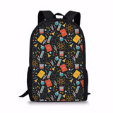 Chemistry Backpack for Teen Boys School Bag Rucksack 17 Inch Laptop Men