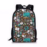 Chemistry Backpack for Teen Boys School Bag Rucksack 17 Inch Laptop Men
