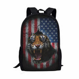 Lion Wolf Dog Animal Print Schoolbag for Kids