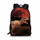 3D Dinosaur Print Teen Boy Kids Backpack Large Capacity School Bag