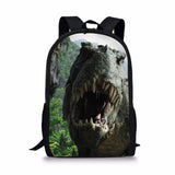 3D Dinosaur Print Teen Boy Kids Backpack Large Capacity School Bag