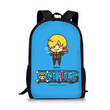 One Piece Pattern Print School Bags Daily Travel Climbing Durable Backpack