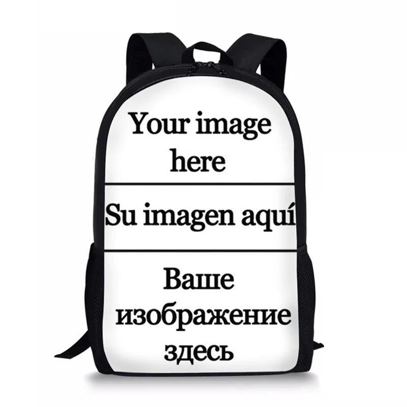 African American Boys Print School Bag for Kids