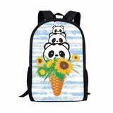 Funny Animal & Plant Print Schoolbag for Kids - Birthday Gift