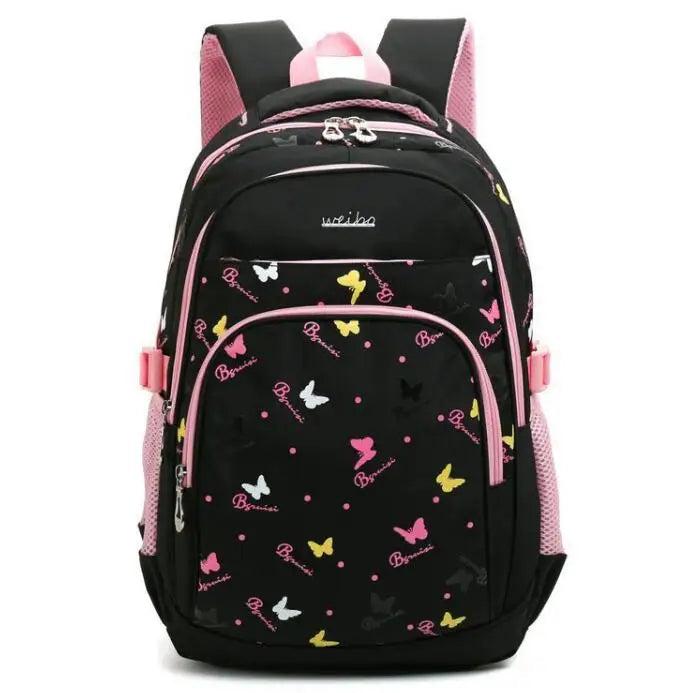 Waterproof Girls Primary School Backpack Kids Orthopedic Cartoon Bags