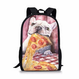 Little Bulldogs Print School Backpack for Boys