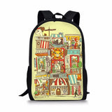 One Piece Print Backpack for Boys Girls