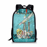 One Piece Print Backpack for Boys Girls