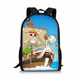 One Piece Print Backpack for Boys Girls