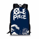 One Piece Print Backpack for Boys Girls