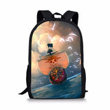 One Piece Print Backpack for Boys Girls