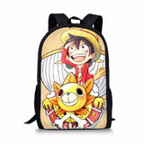 One Piece Print Backpack for Boys Girls
