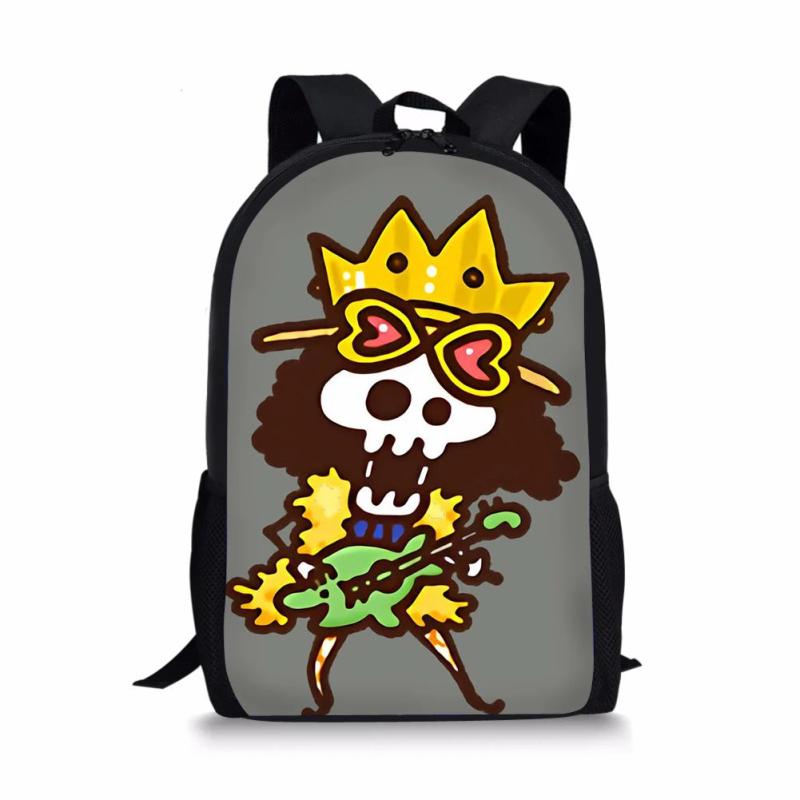 One Piece Print Large Schoolbag Student School Backpack Waterproof Bagpack