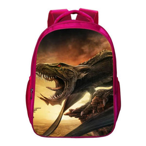 Dinosaur School Bag Backpack Teens Storage Bag Travel Bags 16 Inches