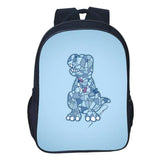 Dinosaur School Bag Backpack Teens Storage Bag Travel Bags 16 Inches