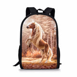 Kids Fantasy Horse Print Backpack Toddler School Book Bag