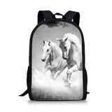 Kids Fantasy Horse Print Backpack Toddler School Book Bag