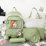 Waterproof Children School bags set Girls Backpack Kids Book Bag travel laptop p