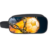 Football Pen Bag Double Layer Stationery Pencil-box